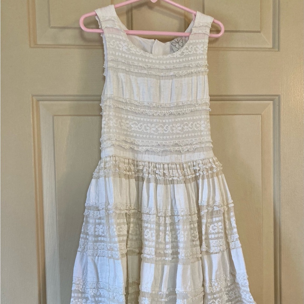 Girls white Lace Dress